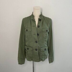 Banana Republic Womens Olive Green Utility Jacket Womens Size Medium